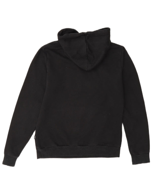 Puma Graphic Hoodie Jumper UK 10 Small Black Bomuld