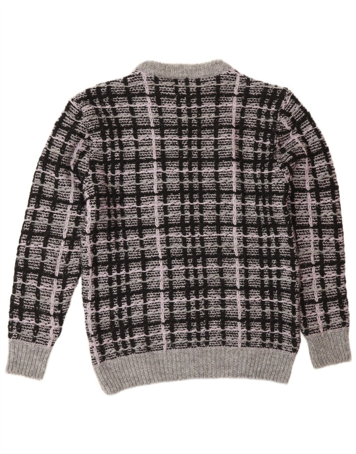 Zara Herre Crew Neck Jumper Sweater Medium Grey Ternet akryl