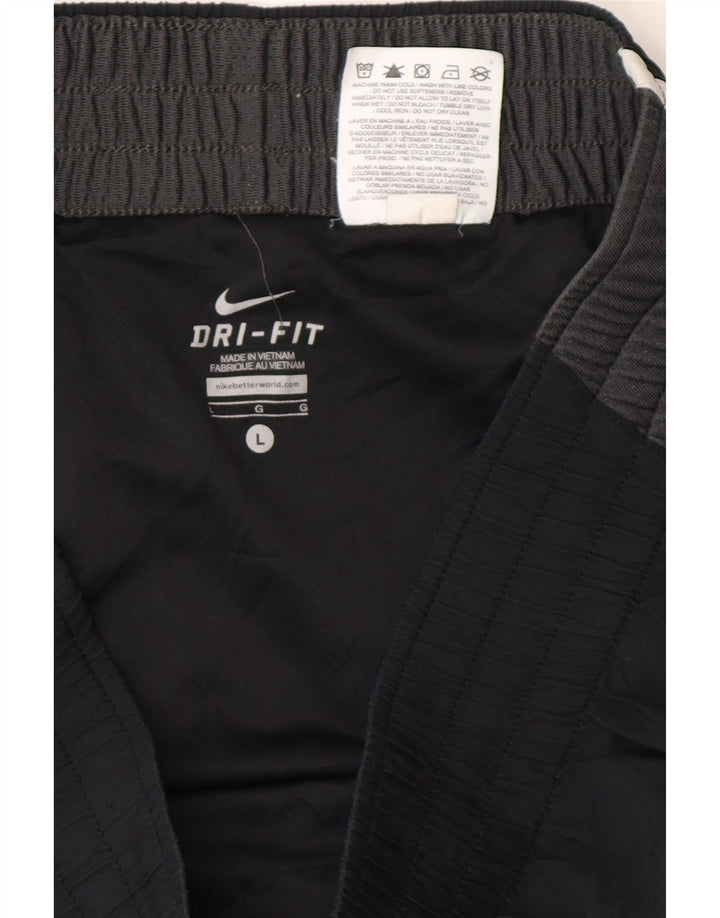 NIKE Womens Dri Fit Sport Shorts UK 16 Large  Black Polyester Vintage Nike and Second-Hand Nike from Messina Hembry 
