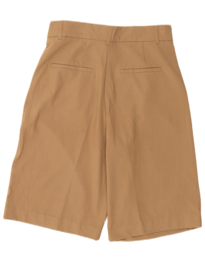 Zara kvinders højtaljede chinoshorts Medium W28 brun polyester