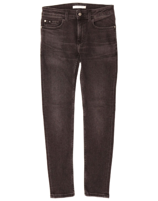 Calvin Klein Jeans Piger Skinny Jeans 13-14 år W28 L29 Grå Bomuld