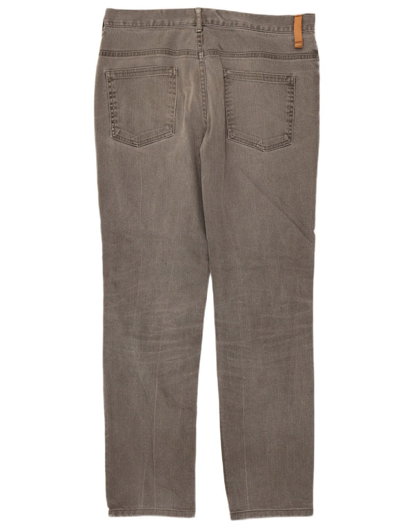 Zara Straight Jeans til mænd EU 42 Large W32 L31 Grå Bomuld