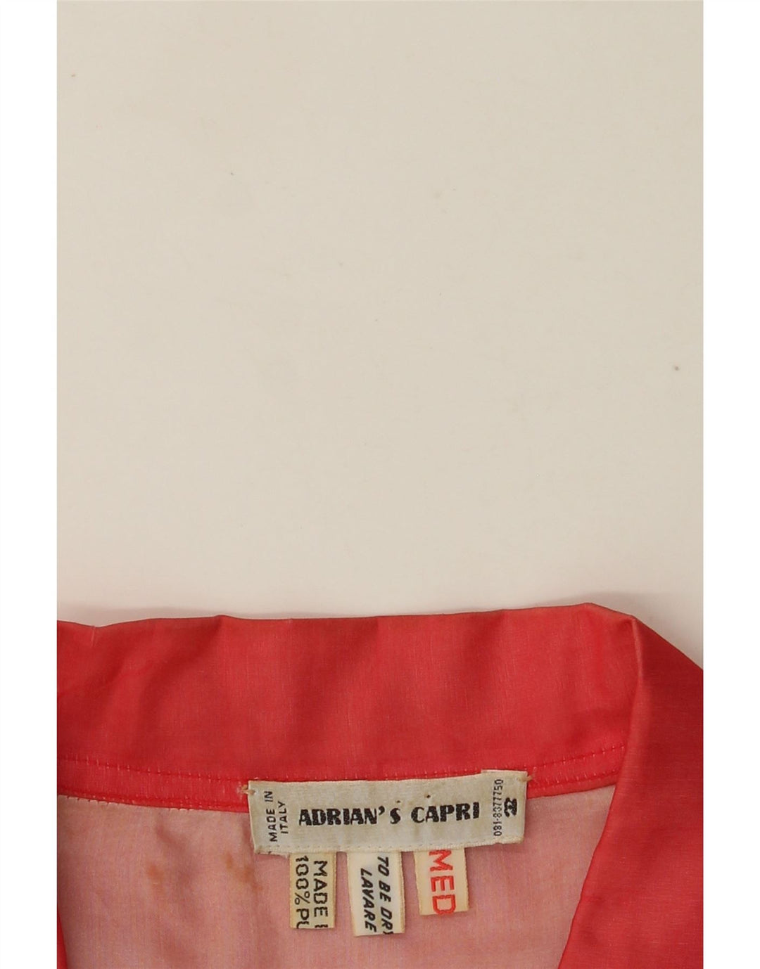 ADRIAN'S CAPRI Dame Bomber Jacket UK 14 Medium Red Silke