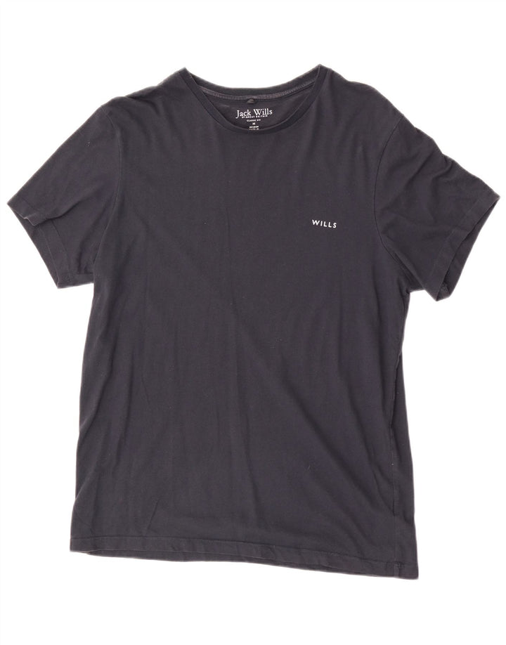 Jack Wills Herre Classic Fit T-shirt Top Medium Marineblå Bomuld