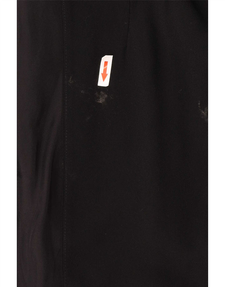 Zara Dame 3/4 ærmet åben blazerjakke UK 14 Medium Sort Polyester