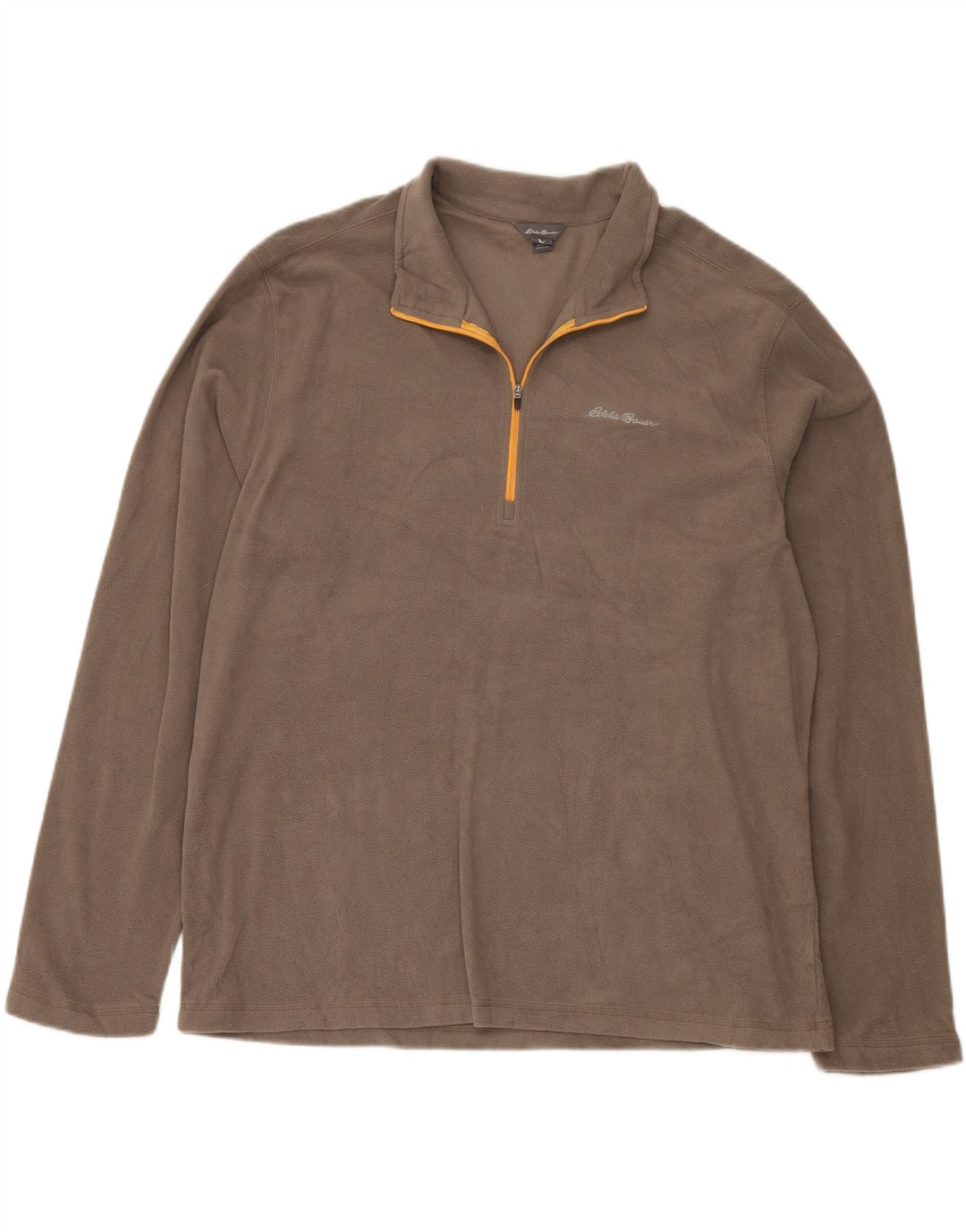 EDDIE BAUER Fleecetrøje med lynlås til mænd XL Grå Polyester