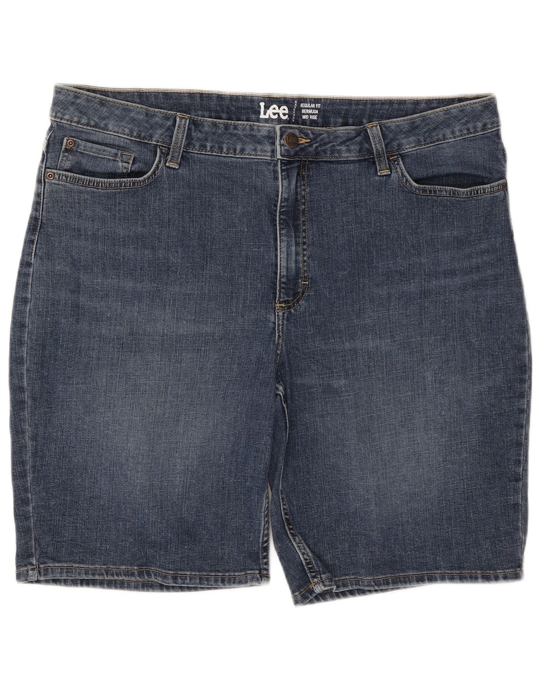 LEE kvinders mellemhøjde Regular Fit Bermuda Shorts W40 2XL Blå