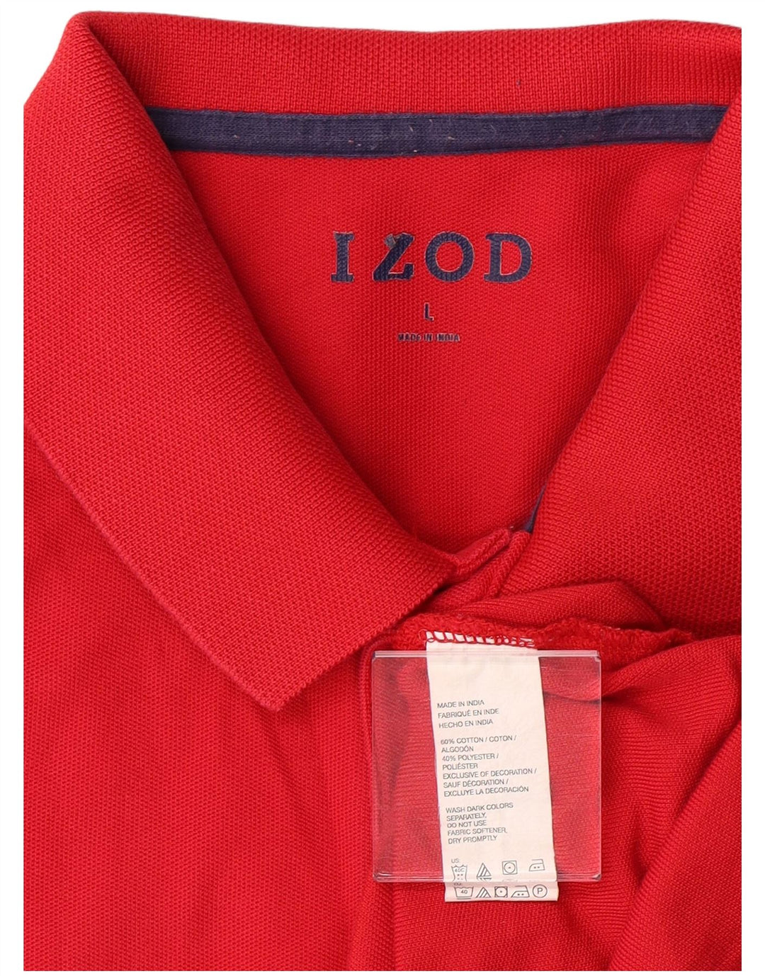 Izod Herre Regular Fit Polo Shirt Stor Rød Bomuld