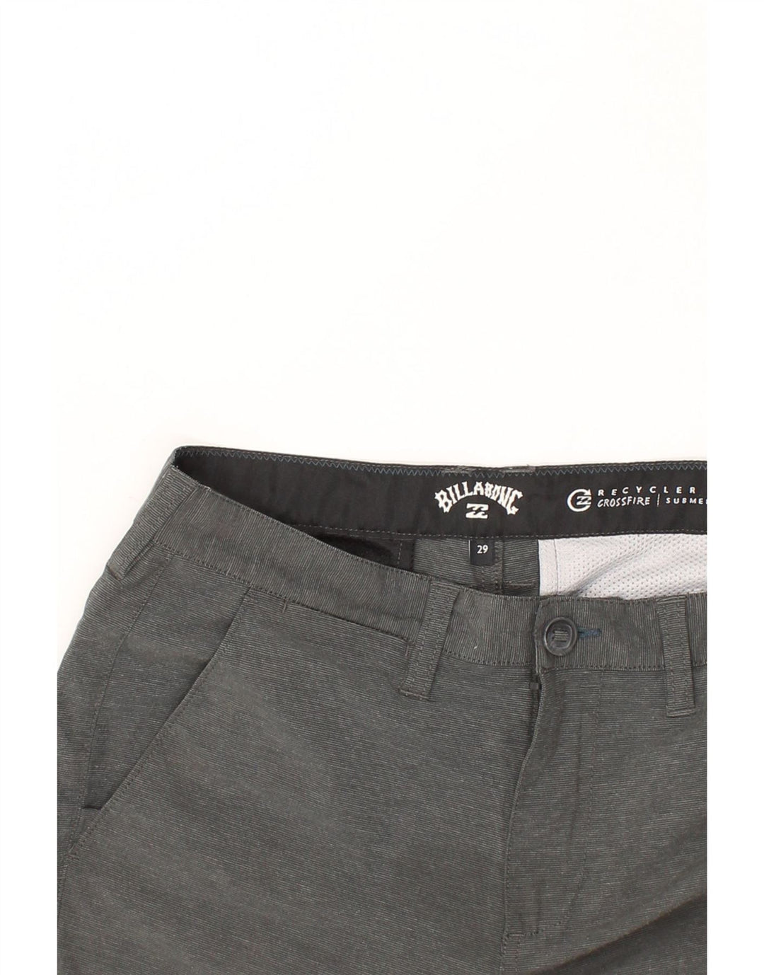 BILLABONG Mens Recycler Chino Shorts W29 Small Grey Polyester Vintage Billabong and Second-Hand Billabong from Messina Hembry 