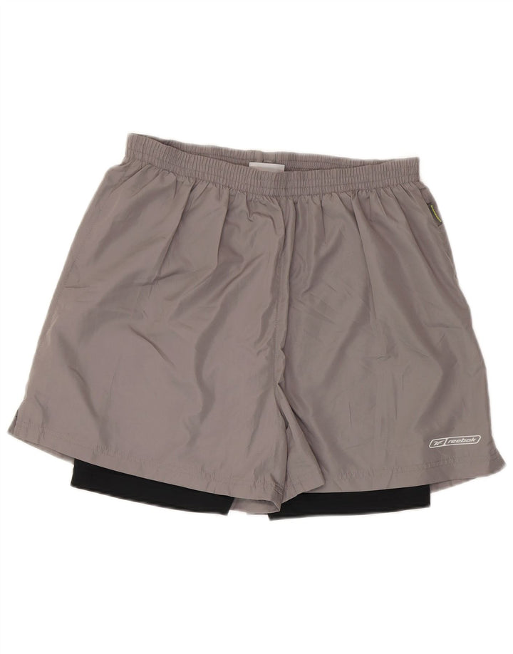 Reebok Sportshorts til mænd mellemgrå polyester