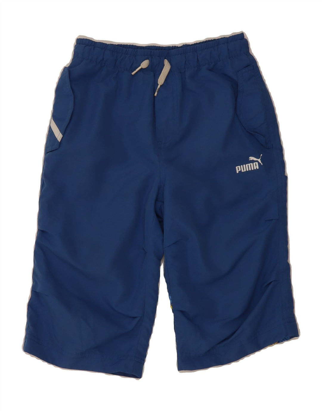 PUMA Boys Graphic Bermuda Sport Shorts 7-8 Years  Blue Polyester Vintage Puma and Second-Hand Puma from Messina Hembry 