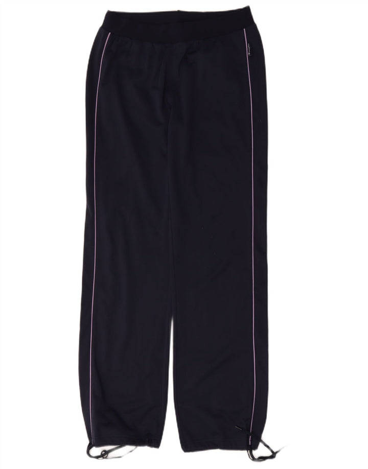 Champion Womens træningsdragt Bukser UK 12 Medium Navy Blue Polyester