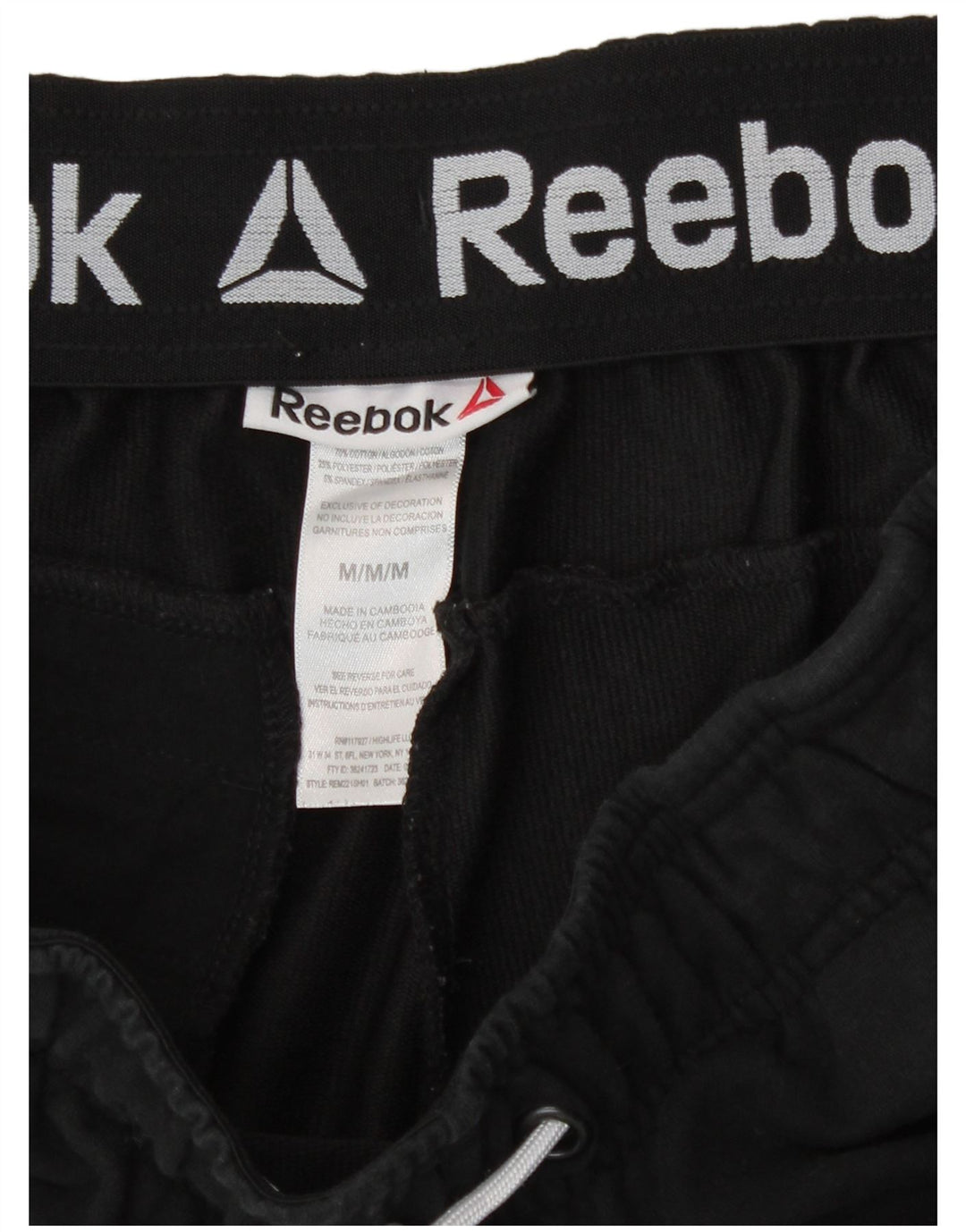 Reebok Sportshorts til mænd Medium Sort Bomuld