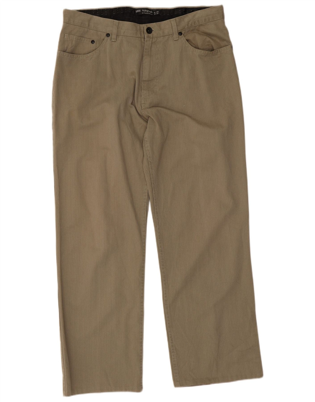 Marks & Spencer Straight Casual Bukser til mænd W34 L29 Khaki