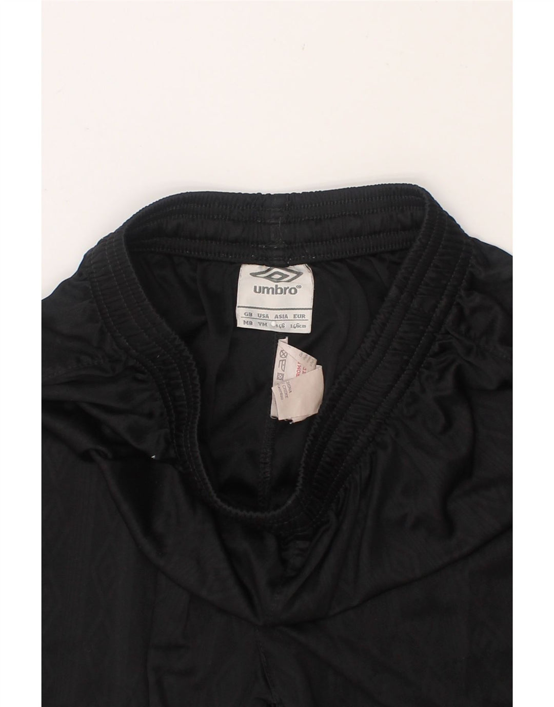 UMBRO Boys Graphic Sport Shorts 11-12 Years Medium Black Polyester Vintage Umbro and Second-Hand Umbro from Messina Hembry 