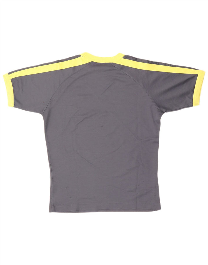 PUMA Herre T-Shirt Top Mellemgrå Colourblock Bomuld
