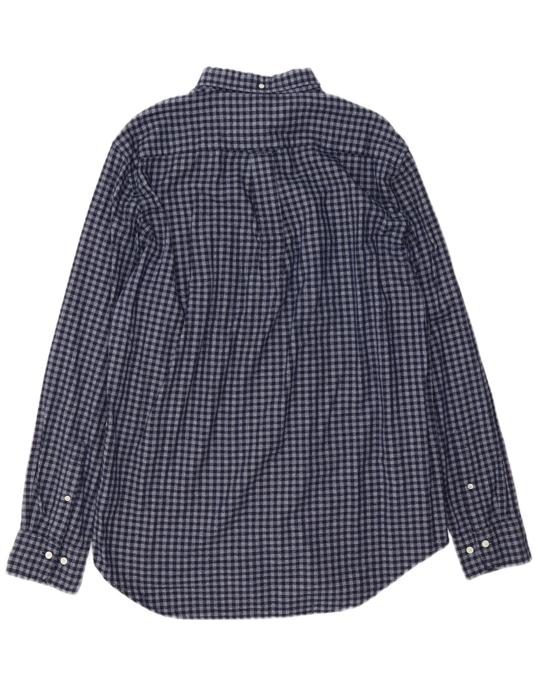 GANT Flanelskjorte til mænd str. 41/42 16 1/2 Large Navyblå Gingham
