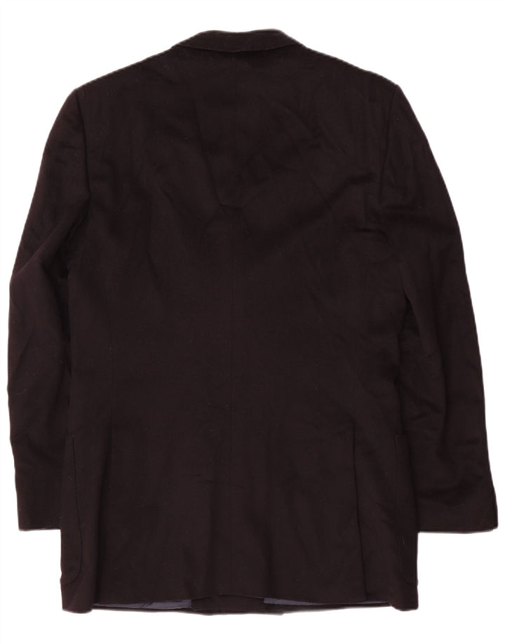 Valentino Herre dobbeltradet blazerjakke IT 46 Small Black Virgin Wool
