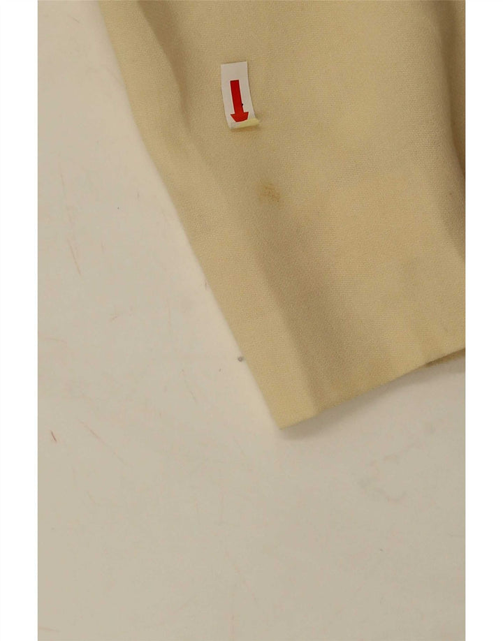 Marella Dame 1 Knap Blazer Jakke UK 12 Medium Gul Ny Uld