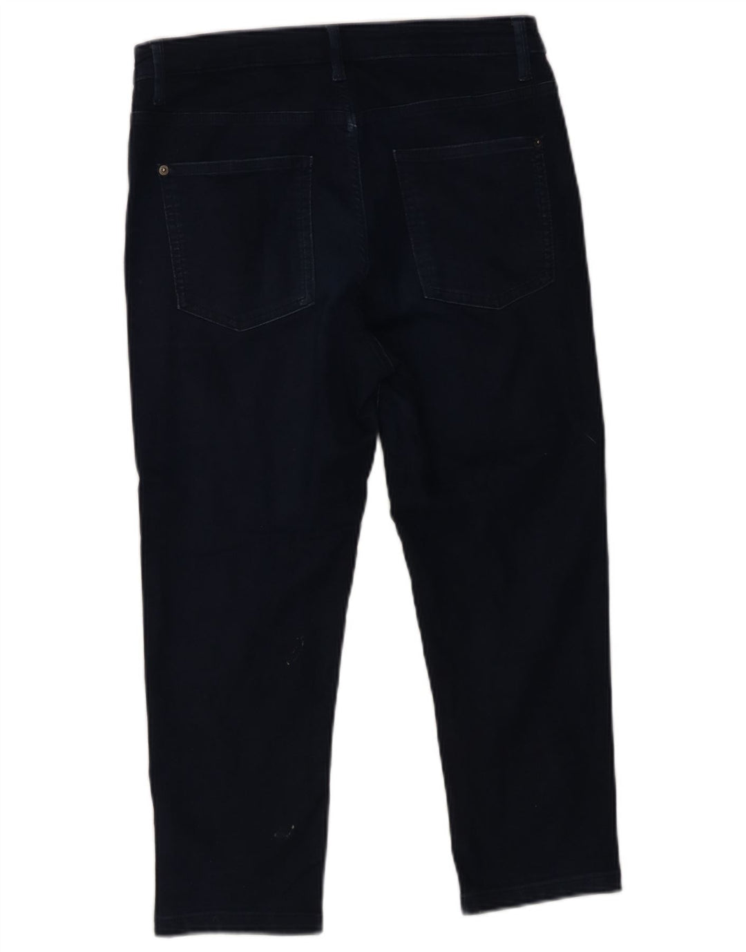 Marks & Spencer Womens Cropped Jeans UK 12 Medium W32 L21 Marineblå Bomuld