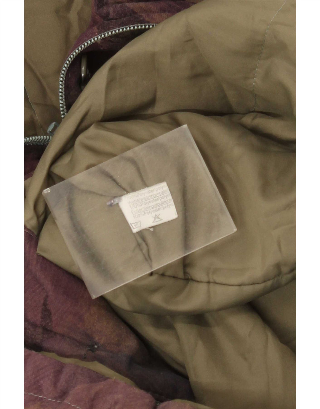 Vintage kvinders abstrakt mønster vindjakke UK 20 2XL flerfarvet