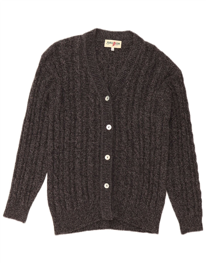 Ballon dame cardigan sweater mellemgrå uld