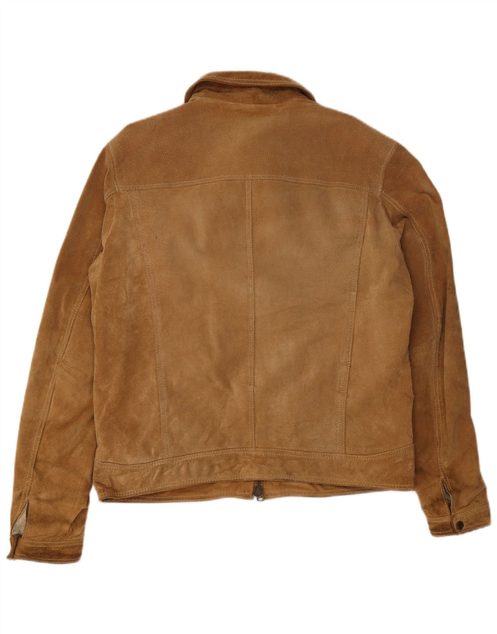 Conbipel Herre Ruskind Bomber Jacket IT 54 XL Beige Læder