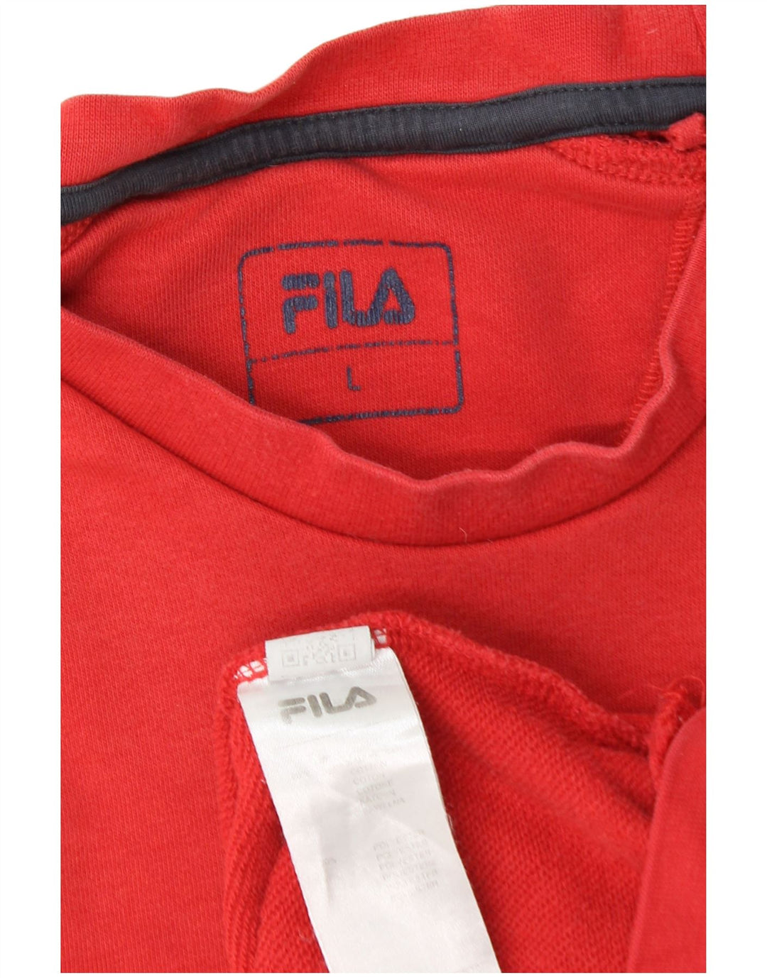 Fila Herre Sweatshirt Jumper Large Rød Polyester
