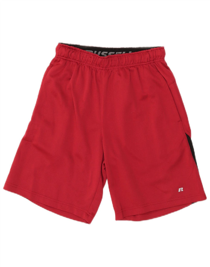 Russell Athletic Herre Dri-Power Sportshorts Lille Rød Colourblock