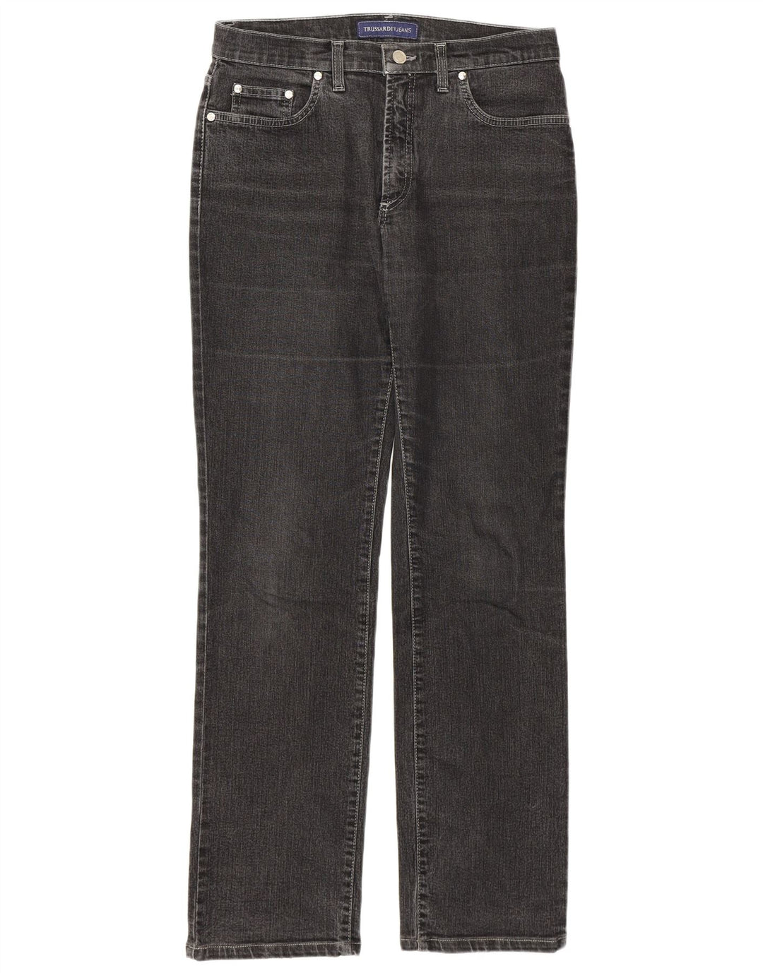 Trussardi Lige Jeans til kvinder W29 L31 Grå Bomuld