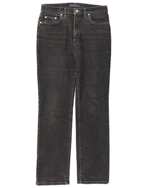 Trussardi Womens Straight Jeans W29 L31 Grey Cotton