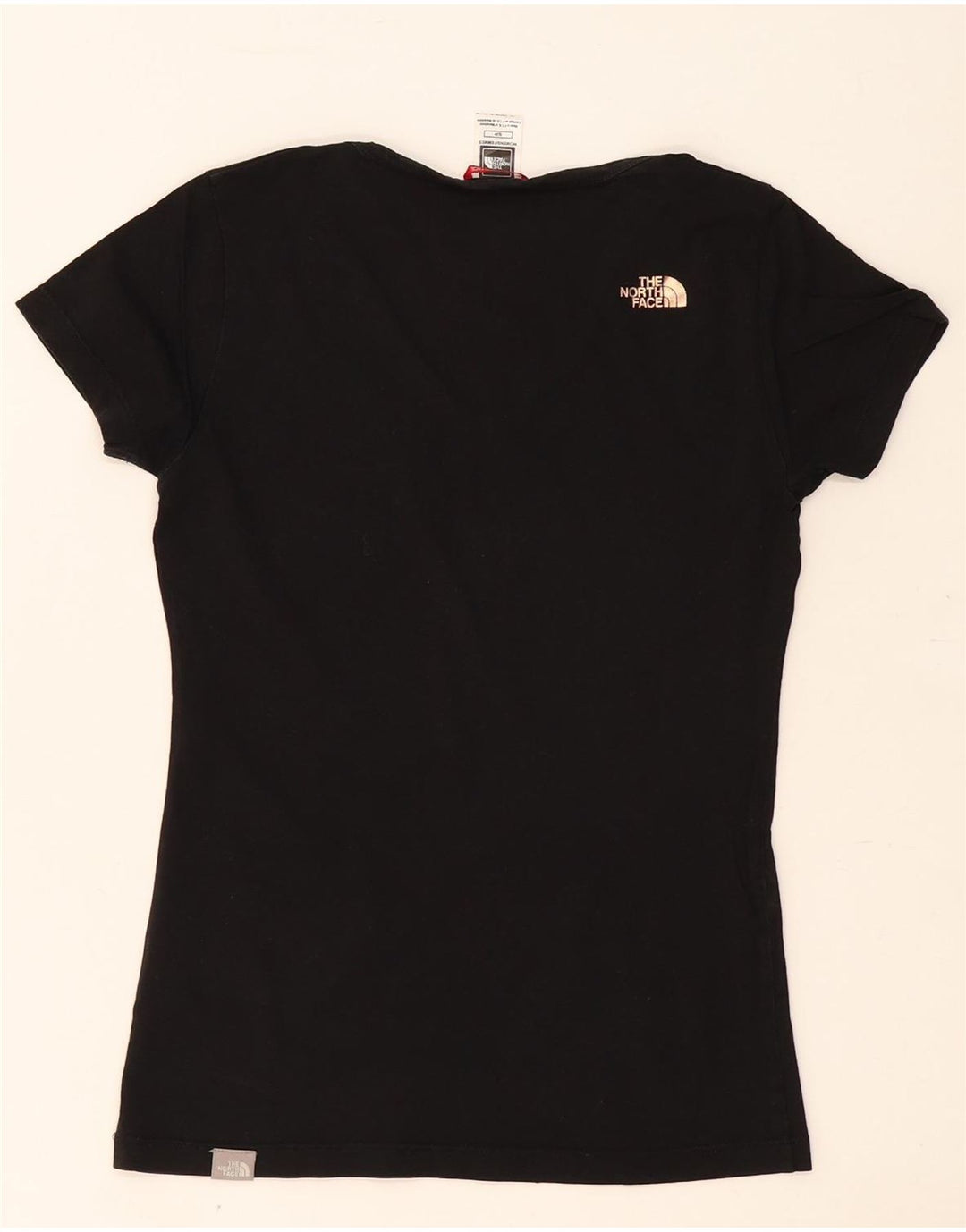The North Face Dame T-Shirt Top UK 10 Lille Sort