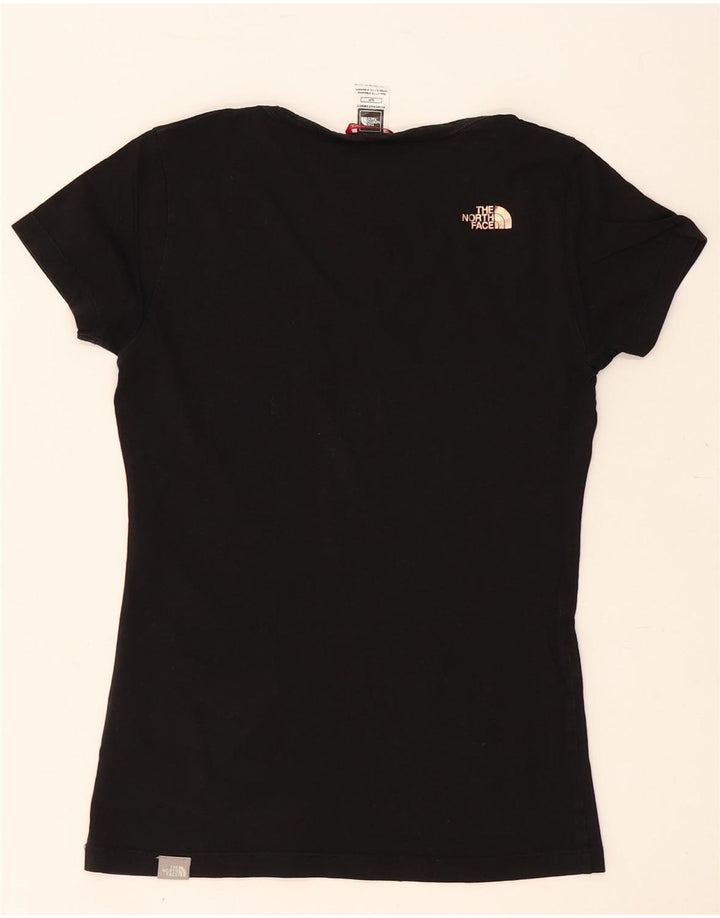 The North Face Dame T-Shirt Top UK 10 Lille Sort