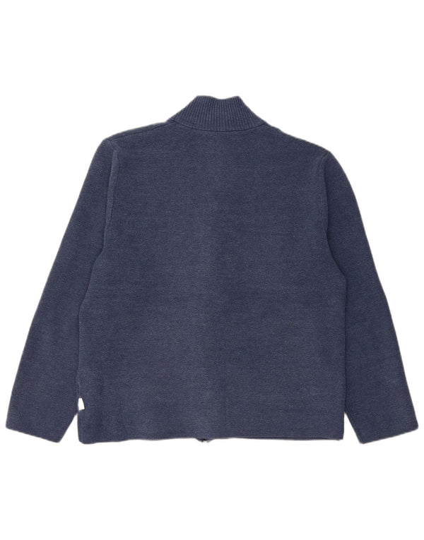 Marks & Spencer Dame Cardigan Sweater UK 14 Medium Navy Blue Polyester