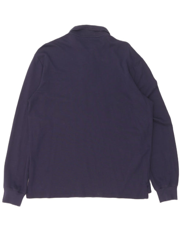 Polo Ralph Lauren Mens Long Sleeve Polo Shirt Large Navy Blue
