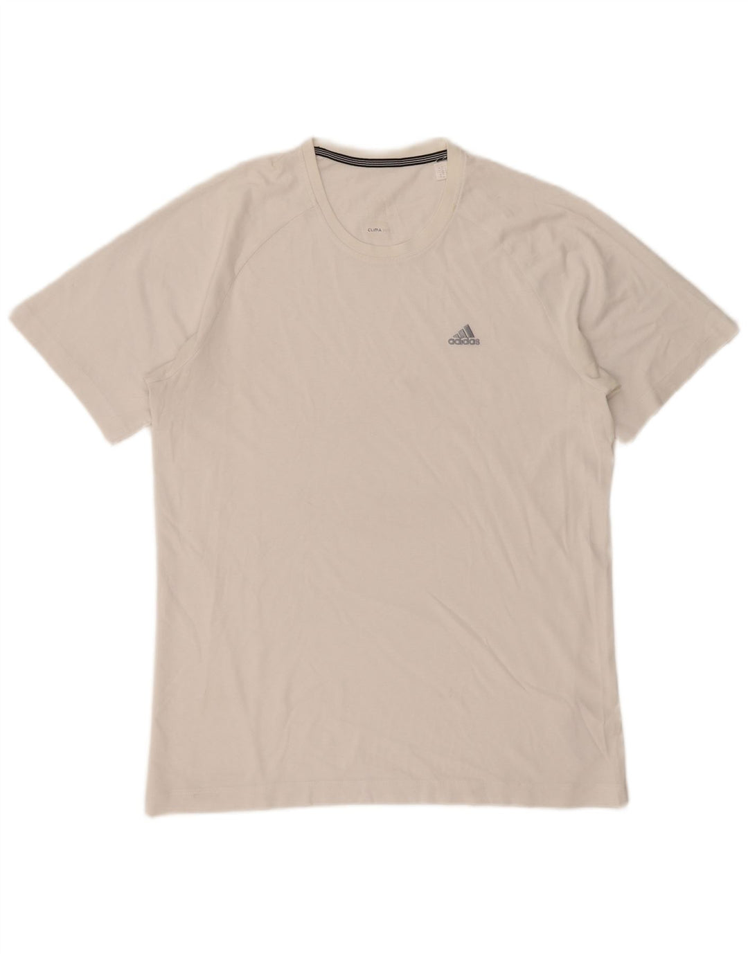 Adidas Herre Clima 365 T-Shirt Top Medium Hvid Bomuld