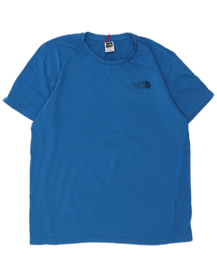 THE NORTH FACE Herre T-Shirt Top Stor Blå Bomuld