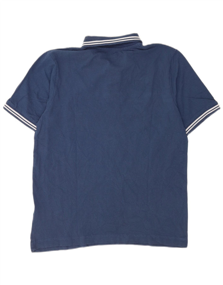 Kappa herre poloshirt mellemblå stribet
