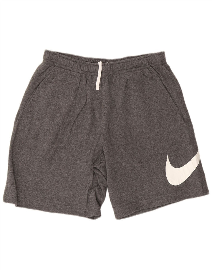 NIKE Grafiske sportsshorts til mænd, store, grå