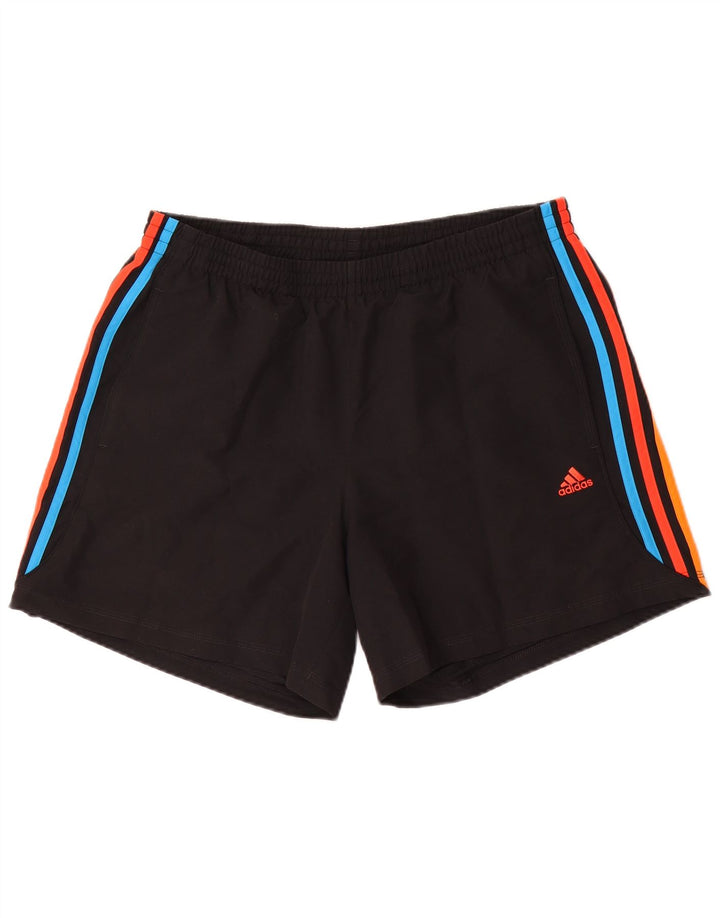 ADIDAS Sportsshorts til mænd, store sorte polyester