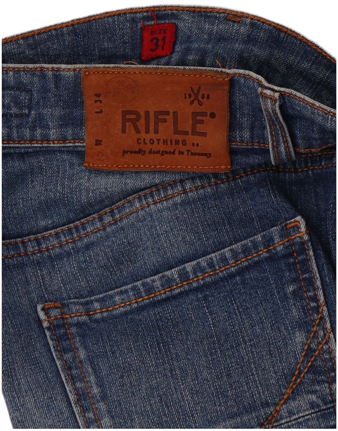 Rifle Herre Denim Shorts W31 Medium Blue