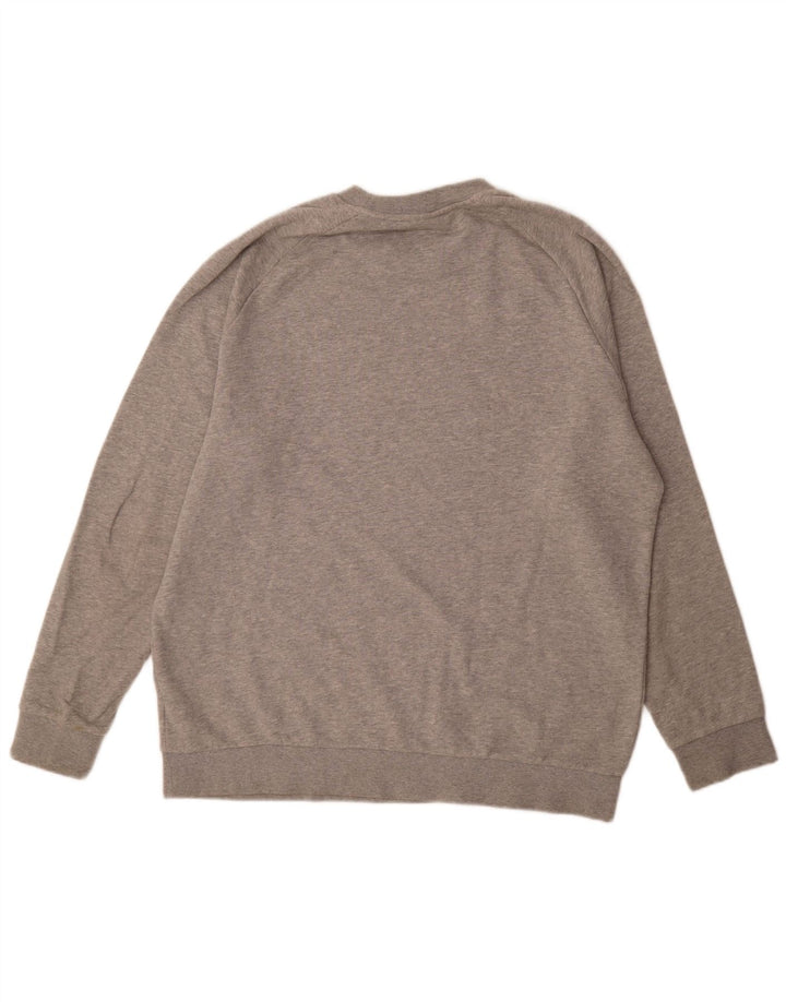 Adidas grafisk sweatshirt til mænd XL Grå bomuld