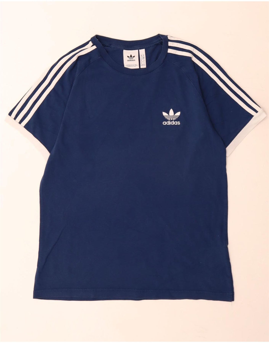 Adidas herre T-shirt top mellem marineblå bomuld