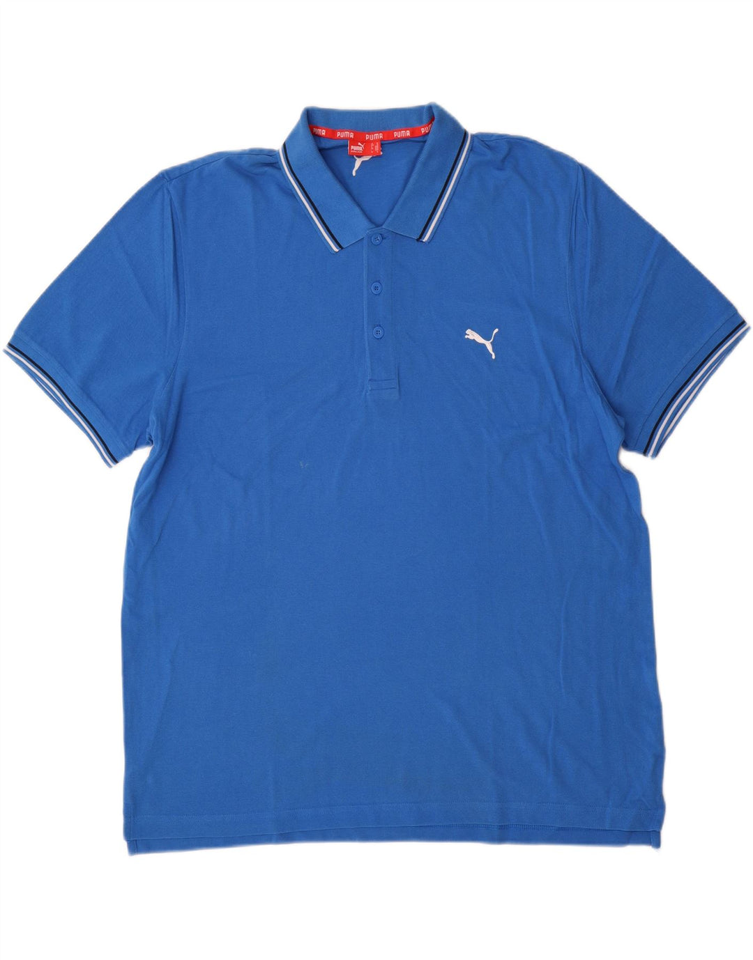 PUMA Mens Polo Shirt XL Blue