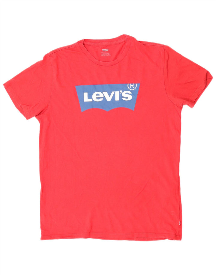 Levi's Herre grafisk T-shirt Top Medium Rød Bomuld