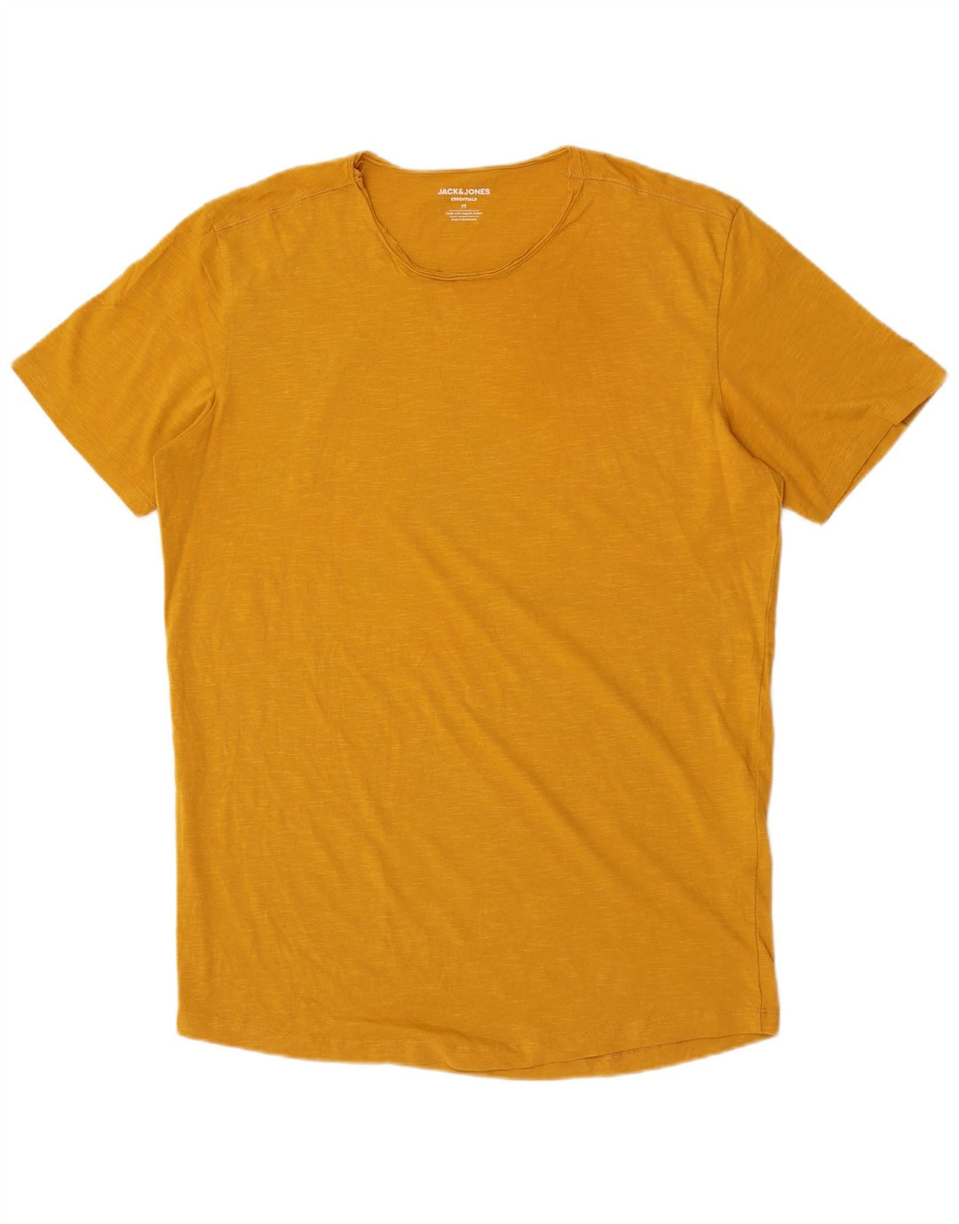 Jack & Jones Herre Regular Fit T-Shirt Top Medium Gul Bomuld