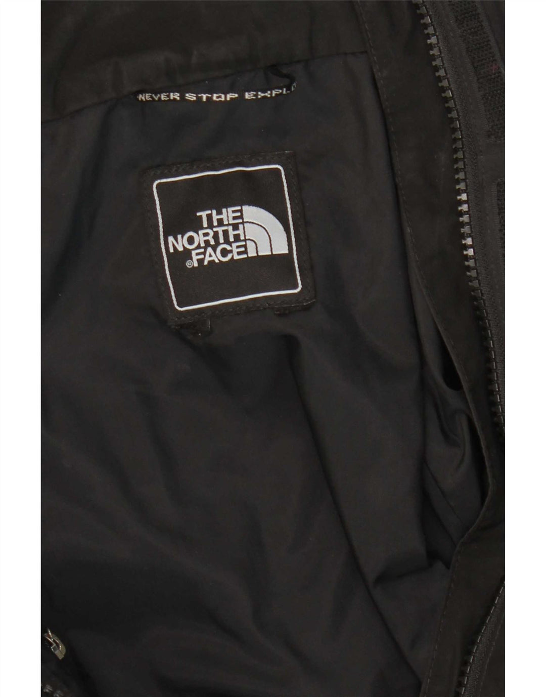 The North Face vindjakkejakke med hætte til kvinder UK 12 Medium Sort