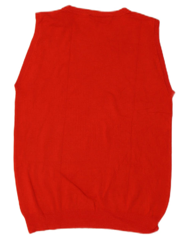 Zara Dame Vest Tank Top UK 14 Large Red
