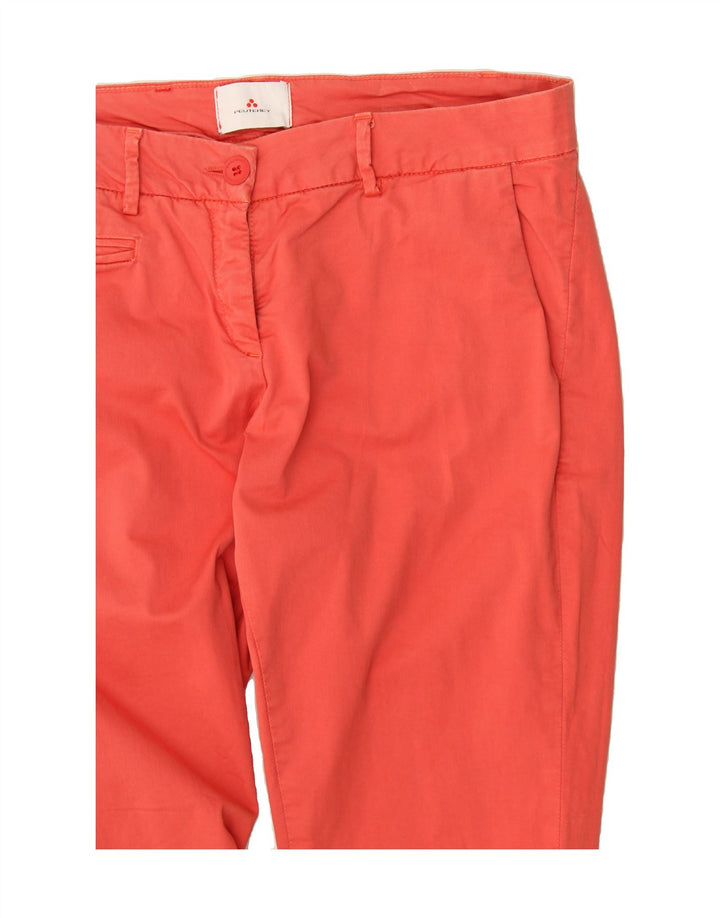 PEUTEREY Womens Slim Chino Trousers IT 44 Medium W32 L28 Red Cotton Vintage PEUTEREY and Second-Hand PEUTEREY from Messina Hembry 
