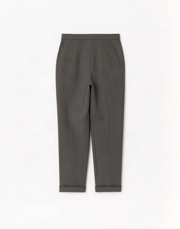 Marks & Spencer Womens High Waist Suit Trousers UK 14 Large W28 L27 Grey